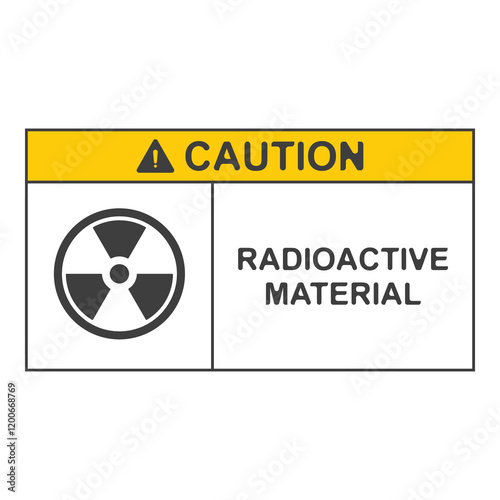 radioactive material flat symbol