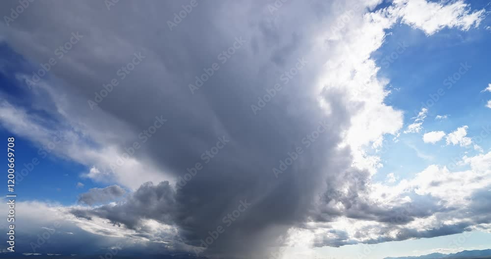 Spectacular storm clouds brewing in the sky