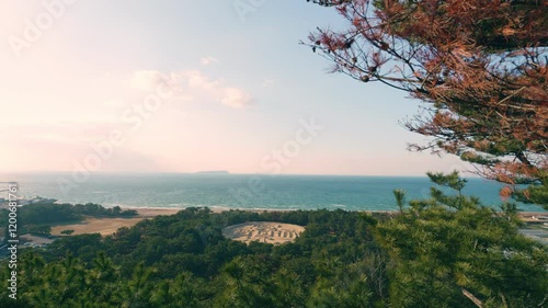 銭形砂絵の寛永通宝　香川県の観音寺市 photo