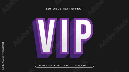 vip editable text effect 3d gradient typography design
