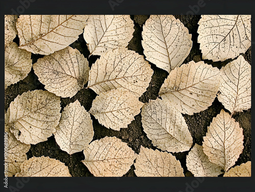 Dried Leaves Scattered on t...