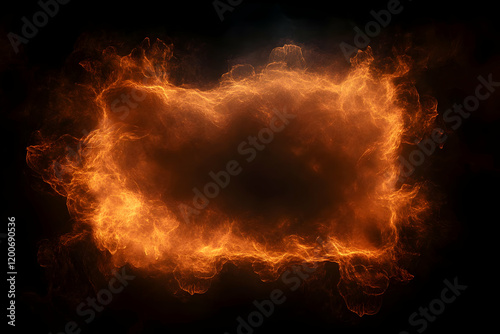 Fiery Abstract Background F...