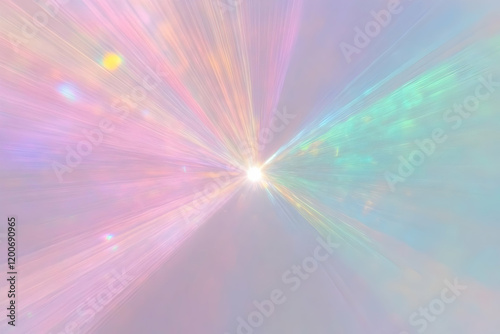 Pastel Light Rays Burst fro...