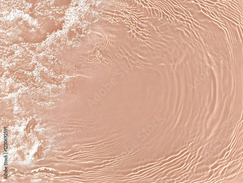 Beige Water Surface with Ri...