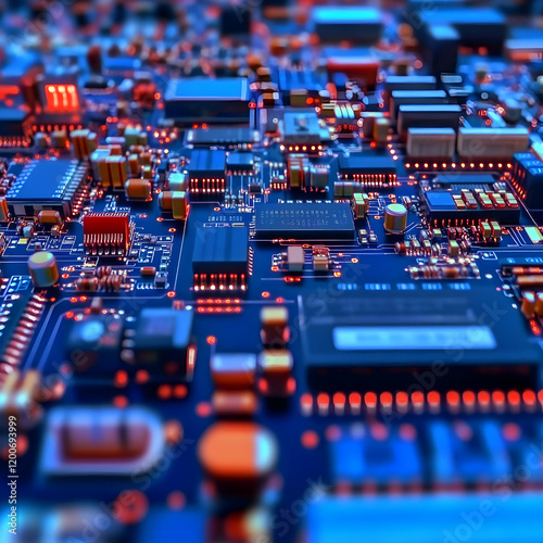 Close-up of Circuit Board S...