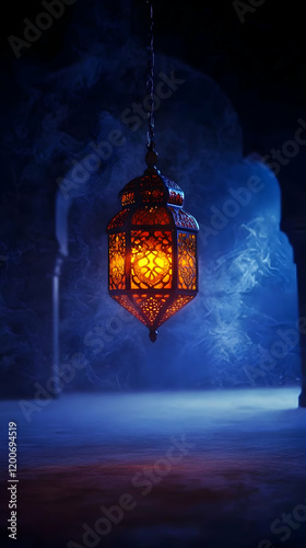 Ornate Lantern Illuminates ...