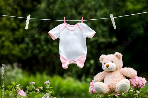 Baby Clothes Hangs on Cloth...