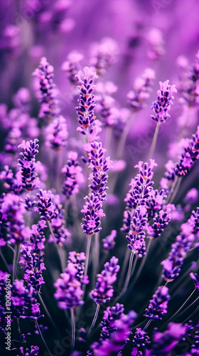 Lavender Flowers Bloom Vibr...