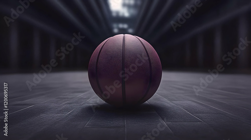 A 3D Rendered Basketball Si...