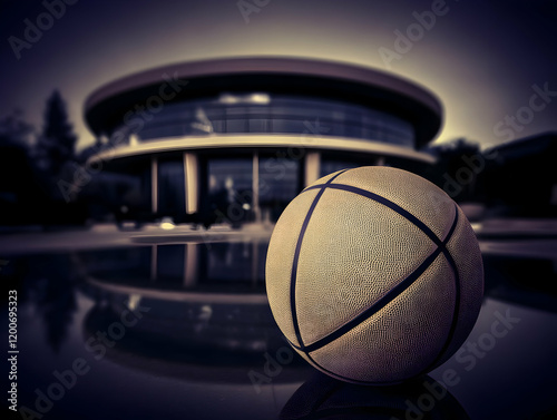 Basketball Rests on Reflect...