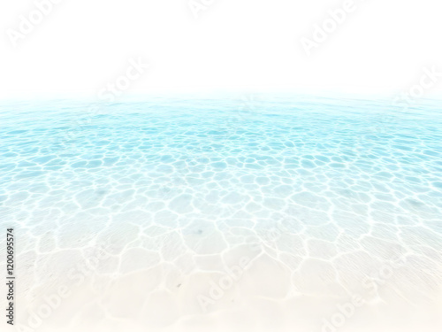 Serene Underwater Scene of Shallow, Turquoise Water photo