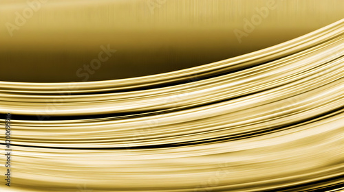 Abstract Golden Wavy Lines ...