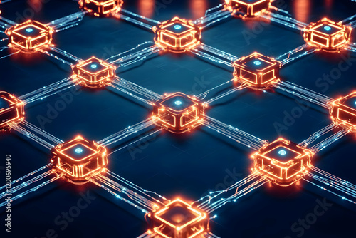 3D Render of Interconnected...
