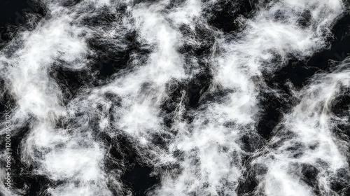 White Fluffy Fiber Material...