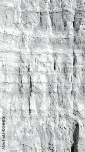White Cliff Face Shows Laye...