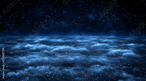 Starry Night Sky with Illum...
