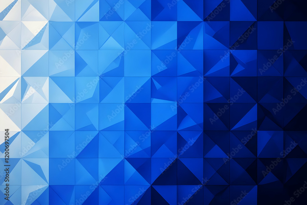 Abstract 3D Blue Triangular Background Creates a Dynamic and Modern Visual Abstract 3D Blue Triangular Background Creates a Dynamic and Modern Visual