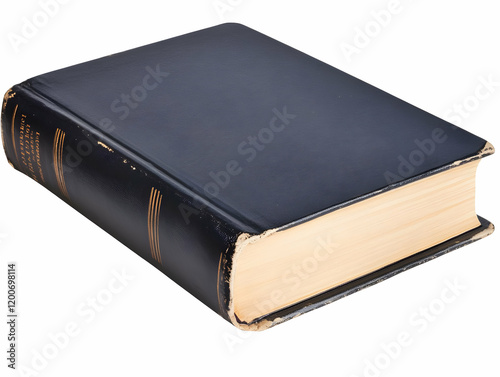 Old Book with Dark Cover Li...
