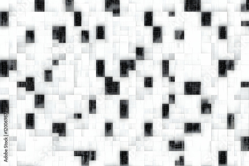 Abstract 3D white cubes bac...