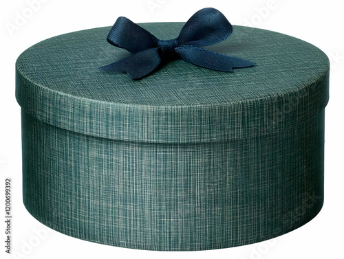 Round Green Gift Box with N...