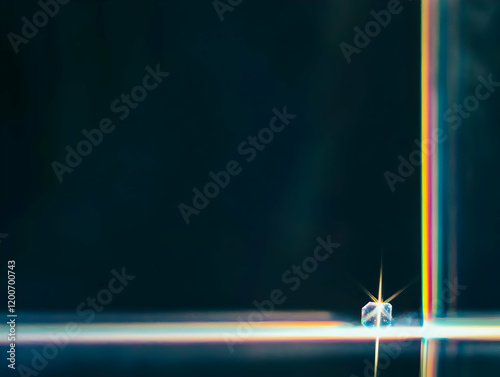 Tiny Crystal on Dark Surfac...