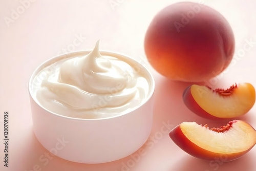 Smooth white cream in a jar...
