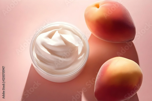 White Cream in a Jar with T...