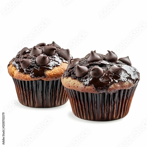 Two Chocolate Chip Muffins ...