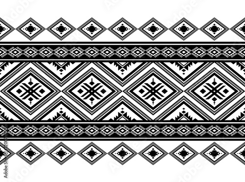 Geometric ethnic oriental seamless pattern traditional Design for background, carpet, wallpaper, clothing, wrapping, Batik, fabric, Vector, illustration, embroidery style, Sadu