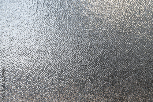 Tableau sur toile Textura de ventana de vidrio con textura opaca gris