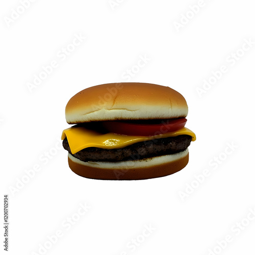 A Classic Cheeseburger Sits...