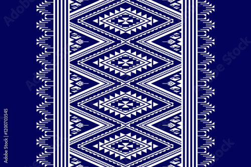 Geometric ethnic oriental seamless pattern traditional Design for background, carpet, wallpaper, clothing, wrapping, Batik, fabric, Vector, illustration, embroidery style, Sadu