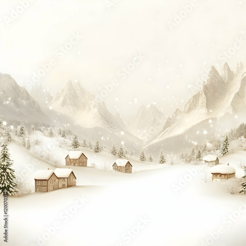 Idyllic Winter Wonderland w...