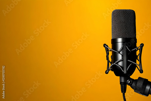 Black Studio Microphone Sta...