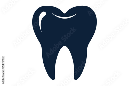 simple teeth logo silhouette 