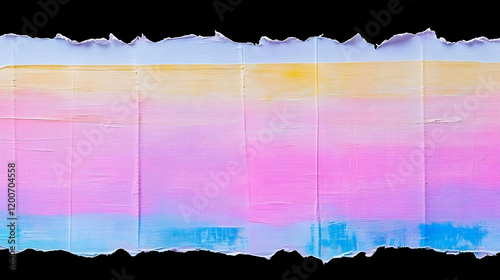 Torn Pastel Paper Reveals V...