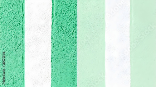 Green and White Painted Con...