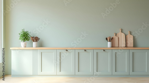 Modern Minimalist Kitchen w...