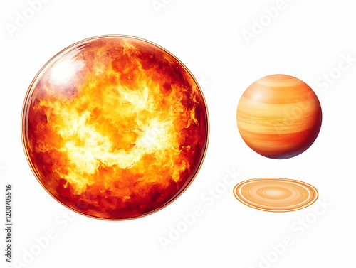 Fiery Star, Gas Giant Plane...