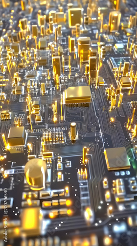 Golden Circuit Board Shows ...