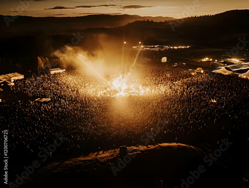 Outdoor Concert Illuminates...