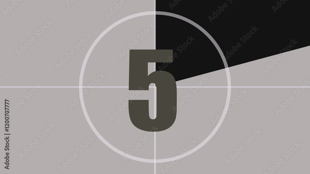 countdown timer 10 seconds animation retro projector style from ten to zero, Ten Seconds to Chaos The Final Countdown 