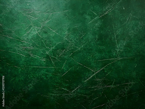 Dark Green Scratched Textur...