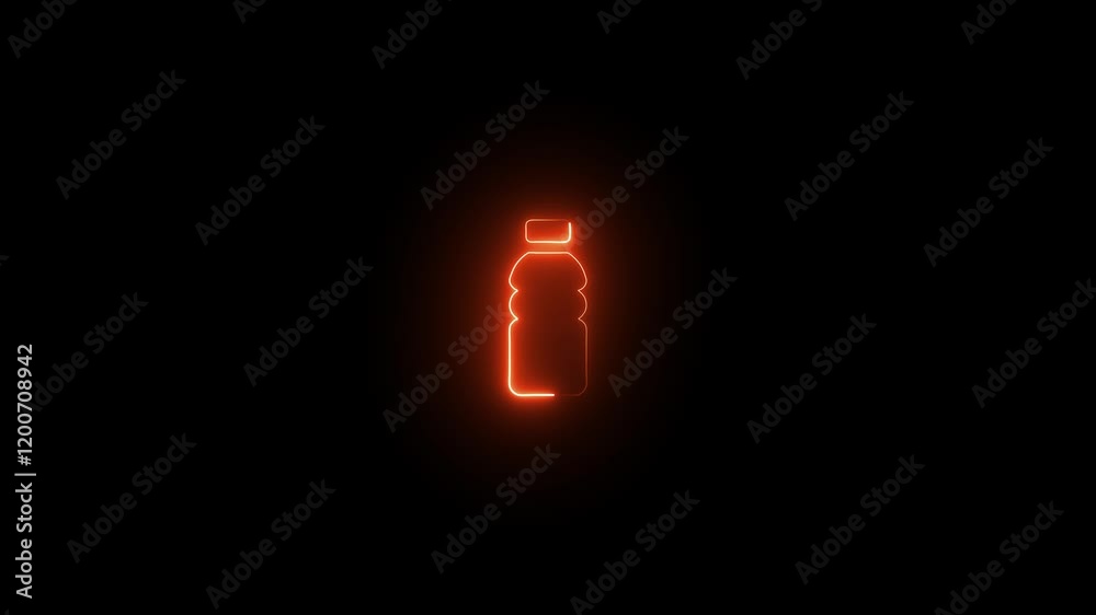 bottle icon with recycle symbol recyclable plastic bottle icon.Recycling sign, water icon. Simple line,elements of mother earth day icons for ui and ux, website or mobile application