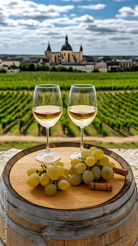 Two Wine Glasses and Grapes...