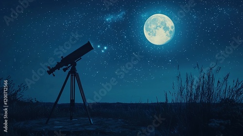 Night Sky Telescope View