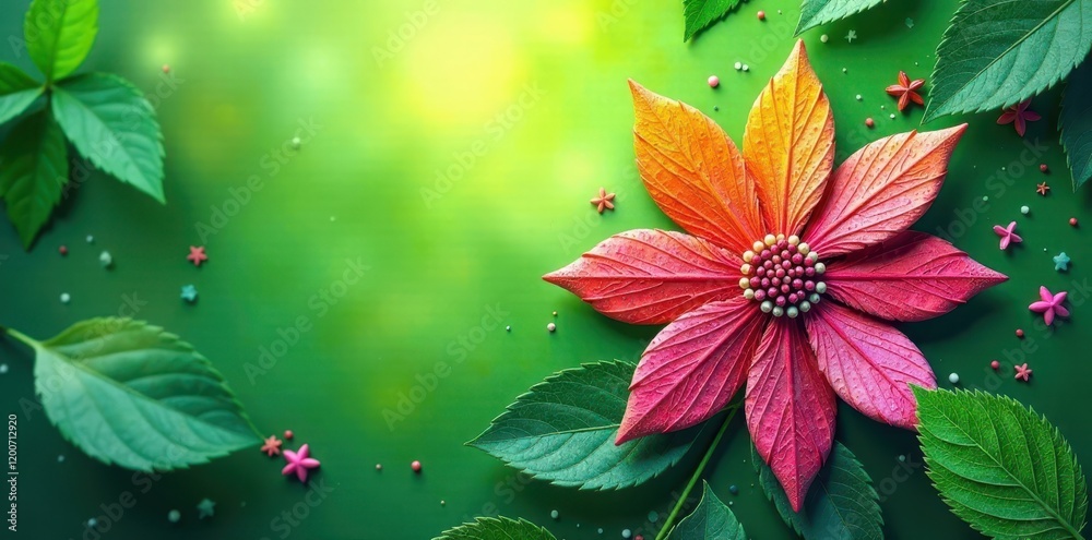 Pencil art fragments arranged in a flower-like pattern within a tranquil green space, flowers, nature Pencil art fragments arranged in a flower-like pattern within a tranquil green space, flowers, nature