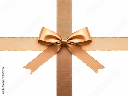 Golden Ribbon Bow Tied Deco...
