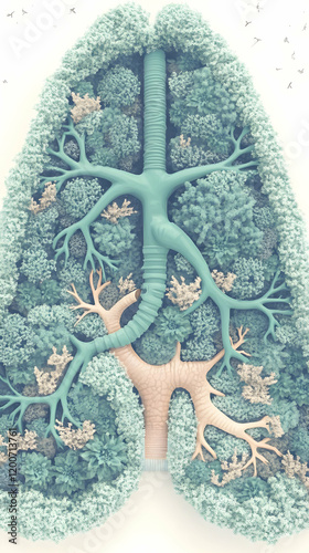 Lungs Filled with Lush Gree...