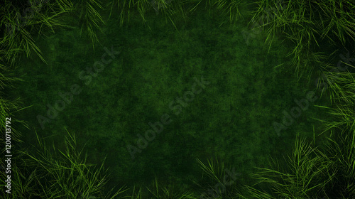 Green Grass Border Frames a...